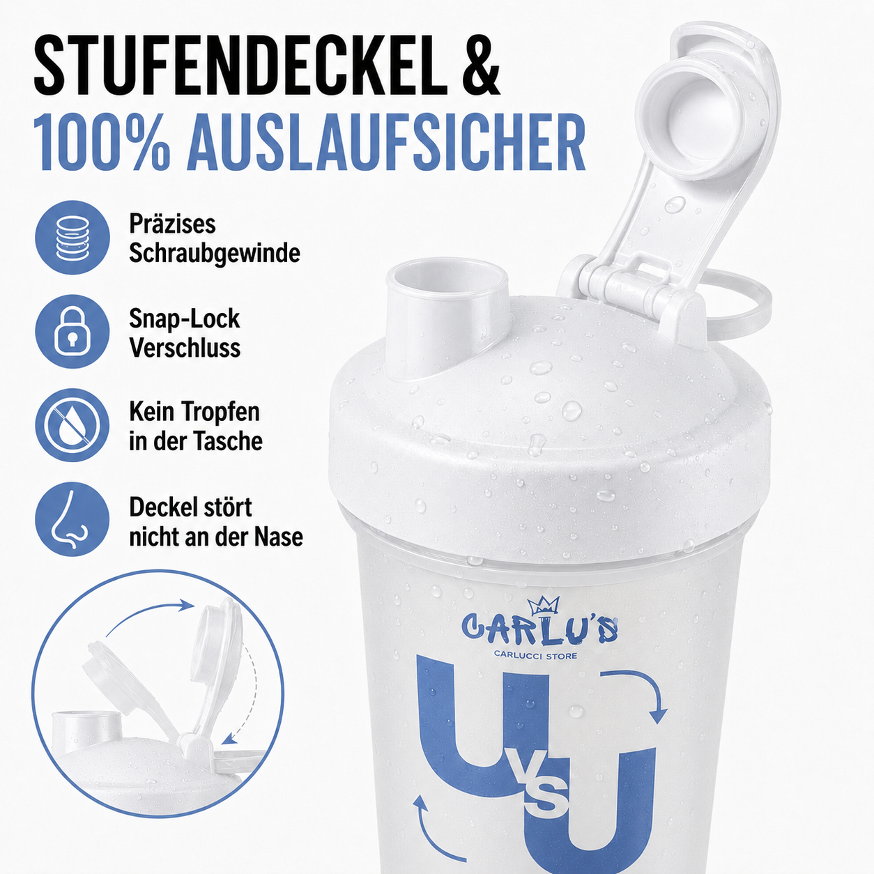 Carlu's UvsU Shaker – Schwarz/Weiß 3