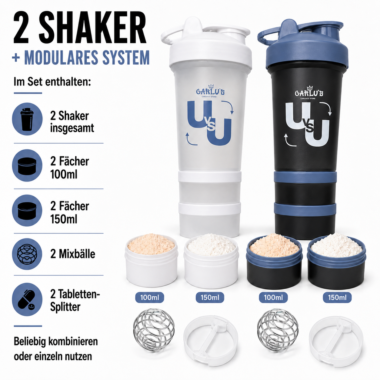 Carlu's UvsU Shaker – Schwarz/Weiß 7